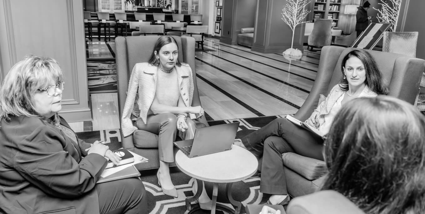 teammates in a office meeting